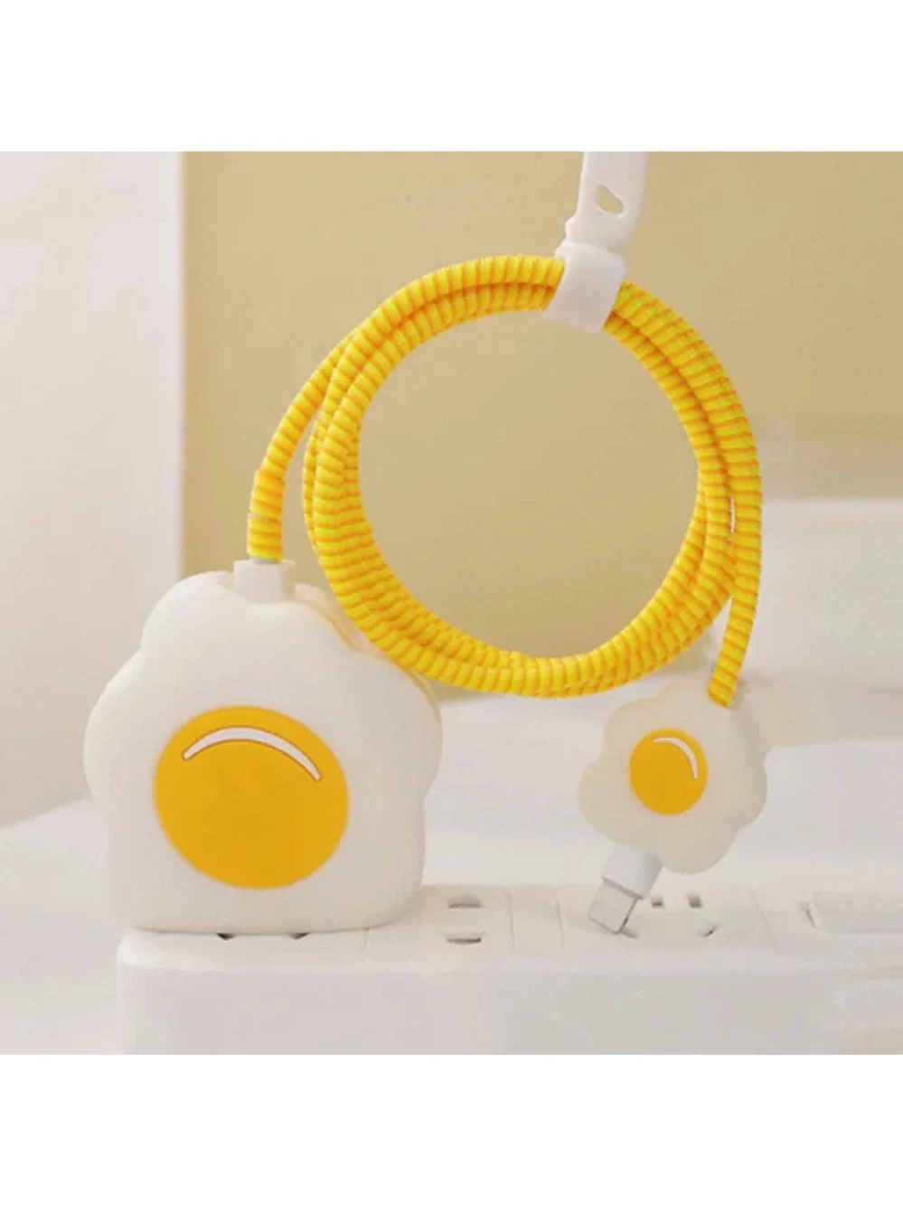 Eggy Breakfast iPhone Charger Cover Cable Protectors P31